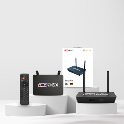 2024 mais recente DIGIBox TV Box com controle remoto de voz 2 metros 6K ULTRAHD 4GB RAM + 64 GB de armazenamento