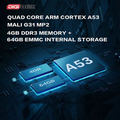 Digibox 64GB Armazenamento Android TV Box HD 2.4G 5.8G Dual Band Wifi 6
