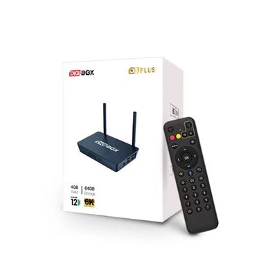 4K Ultra HD Android TV Box Quad Core A53 Android Box 4 GB de memória RAM