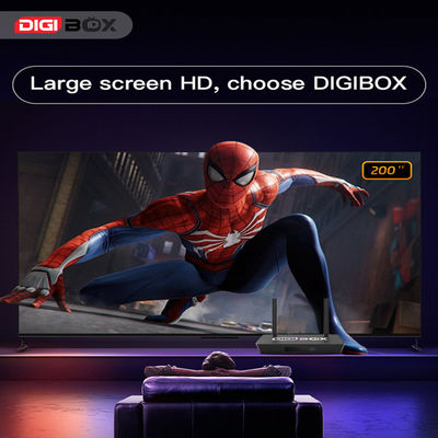 Digibox Android 12 Smart TV Controle de voz 4 Portos USB Dolby 2.1 Áudio