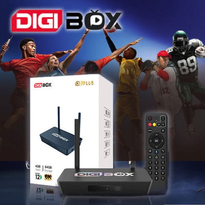 Digibox TV Streaming Media Player HD Reprodução 1080P Android 12.0 Bluetooth
