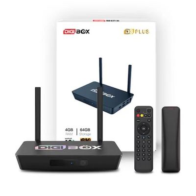 Digibox 2.4G 5.8G Android TV 4K Streaming Dispositivo Suporta WiFi 6 Assista TV ao vivo gratuito