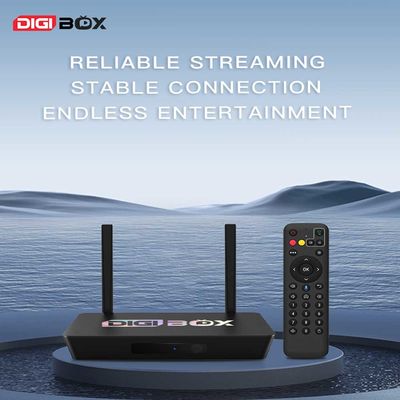 Controle de voz Digibox Smart 2.4Ghz 5.8Ghz Dual Band WiFi 6 64GB TV Box