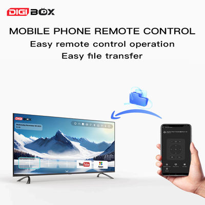 Digibox D3 Plus Controle de Voz Digibox Android Smart TV Box 4GB Wi-Fi Bluetooth