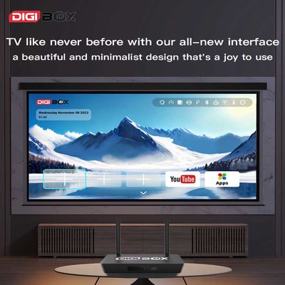 Digibox Smart Android TV Box Android 12 Comando de Voz Remoto